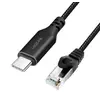კაბელი Logilink CU0413 USB-C 3.2 to RJ45 (CAT6) Ethernet Cable Adapter 3m  - Primestore.ge