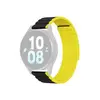სმარტ საათის სამაჯური DUX DUCIS YA Series 43mm Genuine Cow Leather Strap 20mm Watch Band - Black+Yellow  - Primestore.ge