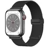 სმარტ საათის სამაჯური TVC KALEBOL Magnetic Buckle Watch Band for Apple Watch Series 10 9 8 7 SE 6 5 4 3 2 1 42mm 41mm 40mm 38mm Stainless Steel Strap - Black  - Primestore.ge