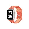სმარტ საათის სამაჯური TVC KALEBOL Color Dots Silicone Strap for Apple Watch Series 10 9 8 7 SE 6 5 4 3 2 1 42mm 41mm 40mm 38mm Butterfly Buckle Band - Orange  - Primestore.ge