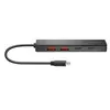 ადაპტერი Logilink UA0412 Ultra-slim USB-C Hub 4-ports 2xUSB3.2/2xUSB-C Black  - Primestore.ge