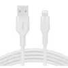 USB კაბელი Belkin USB-A Cable with Lightning Connector 1M CAA008BT1MWH White  - Primestore.ge