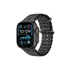 სმარტ საათის სამაჯური TVC Ocean Watch Strap for Apple Watch Series 10 Ultra 9 8 7 SE 6 5 4 3 2 1 46mm 49mm 45mm 44mm 42mm Silicone Band - Black Buckle  - Primestore.ge