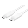 კაბელი Logilink CU0131 USB Type-C 4K/60Hz White 1m 100W Up to 10 Gbps  - Primestore.ge