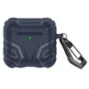 ყურსასმენის ქეისი TVC AirPods 4 Case Split Design Soft TPU Shockproof Earphone Cover with Carabiner - Dark Blue  - Primestore.ge