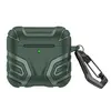 ყურსასმენის ქეისი TVC AirPods 4 Case Split Design Soft TPU Shockproof Earphone Cover with Carabiner - Blackish Green  - Primestore.ge