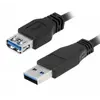 კაბელი LogiLink CU0042 Extension Cable USB 3.0 Type A to Type A Black 2m  - Primestore.ge