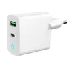 დამტენი Gembird TA-UC-PDQC20L-W-01 2-port 20W USB Fast Charger LED White  - Primestore.ge