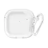 ყურსასმენის ქეისი TVC AirPods 4 Earphone Case TPU Shockproof Clear Protective Cover with Keychain  - Primestore.ge