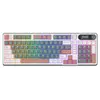 კლავიატურა Royal Kludge RK S98 RGB Mechanical Keyboard, Chartreuse switch, Smart Display, Hot Swappable, Type-C wired, Bluetooth 5.0, 2.4GHz, Camping  - Primestore.ge