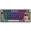 კლავიატურა Royal Kludge RK R75 RGB Mechanical Keyboard, Brown switch, Hot Swappable, Type-C wired, Phantom  - Primestore.ge