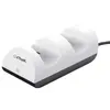 ჯოისტიკის დამტენი Trust GXT254, USB-C, USB, Duo Charging Dock for PS5, White  - Primestore.ge