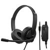 Headphones 2E 2E-CH12SJ PC Headset CH12, On-Ear, 3.5mm - 2 * 3.5mm Black