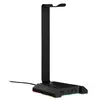 ყურსასმენის სადგამი 2E 2E-GST320UB Gaming 3in1 GST320 Headset Stand, RGB, USB, Black  - Primestore.ge