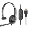 ყურსასმენი 2E CH12MU, Mono Headphones, Wired, USB, Black  - Primestore.ge