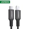 USB-C კაბელი UGREEN 60751 USB-C to Lightning Cable M/M Nickel Plating ABS Shell 1m (Black)  - Primestore.ge