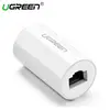 ქსელის კაბელის გადასაბმელი UGREEN NW116 (20391) RJ45 Ethernet adapter 8P8C Female anti-thunder Rj45 connector Network extension cable adapter Ethernet cable (White)  - Primestore.ge