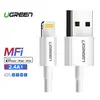 მობილურის დამტენი Ugreen US155 (20728) USB Cable for iPhone Xs Max XR 2.4A MFi Lightning USB Fast Charging Cable for iPhone X 8 7 Mobile Phone USB Charger Cord  - Primestore.ge