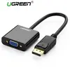 ადაპტერი UGREEN DP109 (20415) DP Male to VGA Female Converter  Black DP To VGA  - Primestore.ge
