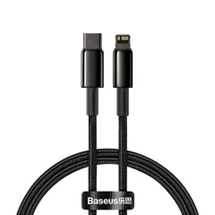 USB კაბელი Baseus Tungsten Gold Fast Charging Data Cable Type-C to Lightning 20W 1m CATLWJ-01  - Primestore.ge