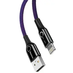 კაბელი Baseus C-shaped Light Intelligent Power-Off Cable CALCD-05  - Primestore.ge