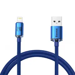 კაბელი Baseus Crystal Shine Series Fast Charging Data Cable USB to Lightning 1.2m CAJY000003  - Primestore.ge