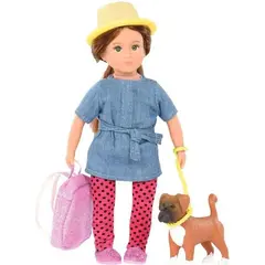 თოჯინა და ძაღლი LORI 6" DOLL & PET BOXER  - Primestore.ge
