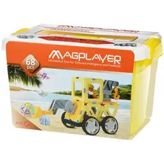 კონსტრუქტორი Magplayer Designer magnetic box set 68 e. MPT2-68  - Primestore.ge