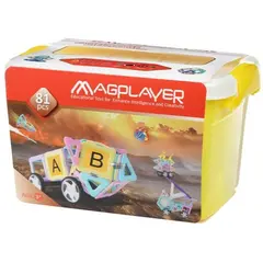 კონსტრუქტორი Magplayer Designer magnetic box set 81 e. MPT2-81  - Primestore.ge
