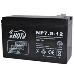 უწყვეტი კვების ბლოკის აკუმულატორი ENOT NP7.5-12 battery 12V 7.5 Ah  - Primestore.ge
