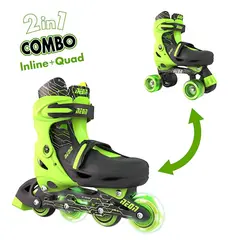 როლიკები NEON COMBO SKATES (SIZE 12-2) GREEN 4L/13L/16L CL 4PK  - Primestore.ge