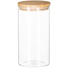 ქილა Ardesto Jar Fresh, 760 ml, round, glass, bamboo  - Primestore.ge
