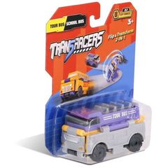 Toy Car TransRacers Tour Bus & School Bus