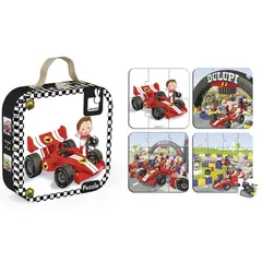 ფაზლი Janod Set of 4 puzzles Car Gabina Formula 1 J02884  - Primestore.ge