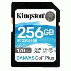 მეხსიერების ბარათი kingston SDG3/256GB SDXC Go Plus 170R V30  - Primestore.ge