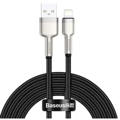 კაბელი Baseus Cafule Series Metal Data Cable Lightning 2.4A 2m CALJK-B01  - Primestore.ge