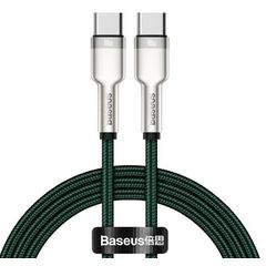 კაბელი Baseus Cafule Series Metal Data Cable Type-C to Type-C 100W 1m CATJK-C06  - Primestore.ge