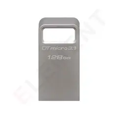 USB ფლეშ მეხსიერება Kingston 128GB USB 3.2 Gen1 DT Micro R200MB/s Metal  - Primestore.ge