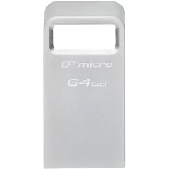 USB ფლეშ მეხსიერება Kingston 64GB USB 3.2 Gen1 DT Micro R200MB/s Metal  - Primestore.ge