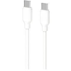 Cable 2E Cable USB-C - USB-C Glow 60W 1m White