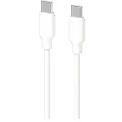 კაბელი 2E Cable USB-C - USB-C Glow 60W 1m White  - Primestore.ge