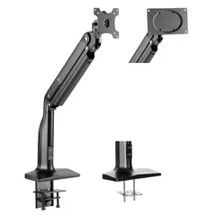მონიტორის საკიდი 2E Single Monitor Select Spring Assisted Aluminum Monitor Arm with USB  - Primestore.ge
