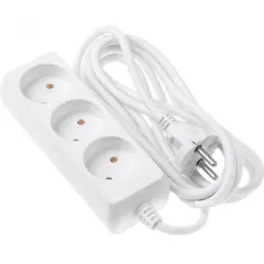 დამაგრძელებელი კაბელი 2E power strip 3XCEE7/17, 2G*1.0мм, 1.8м, white  - Primestore.ge