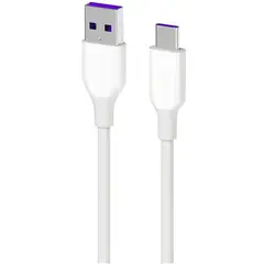 კაბელი 2E Cable USB-A - USB-C Glow 1m White  - Primestore.ge
