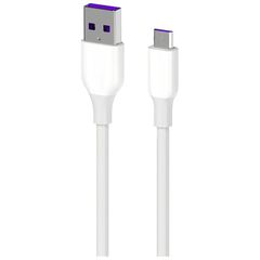 კაბელი 2E Cable USB-A - microUSB Glow 1m White  - Primestore.ge
