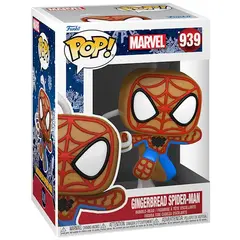 სათამაშო საკოლექციო ფიგურა Funko POP! Bobble Marvel Holiday Gingerbread Spider-Man 50664  - Primestore.ge
