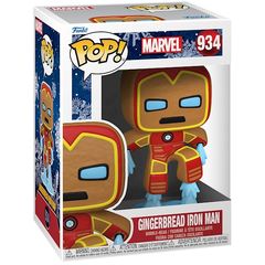 სათამაშო საკოლექციო ფიგურა Funko POP! Bobble Marvel Holiday Gingerbread Iron Man 50658  - Primestore.ge
