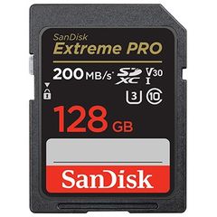 მეხსიერების ბარათი SanDisk 128GB Extreme PRO SD/XC UHS-I Card 200MB/S V30/4K Class 10 SDSDXXD-128G-GN4IN  - Primestore.ge