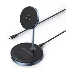 უსადენო დამტენი UGREEN CD317 (90668), Wireless Charger, Black/Blue  - Primestore.ge
