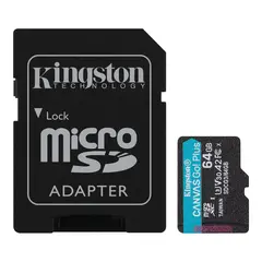 ფლეშ მეხსიერების ბარათი Kingston 64GB SDXC Canvas Go! Plus (SDCG3/64)  - Primestore.ge